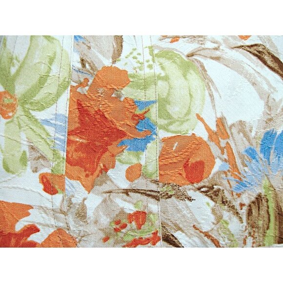 Coldwater Creek Blazer Jacket Floral Open Front Textured Vintage Bright Size 6 - Picture 10 of 11